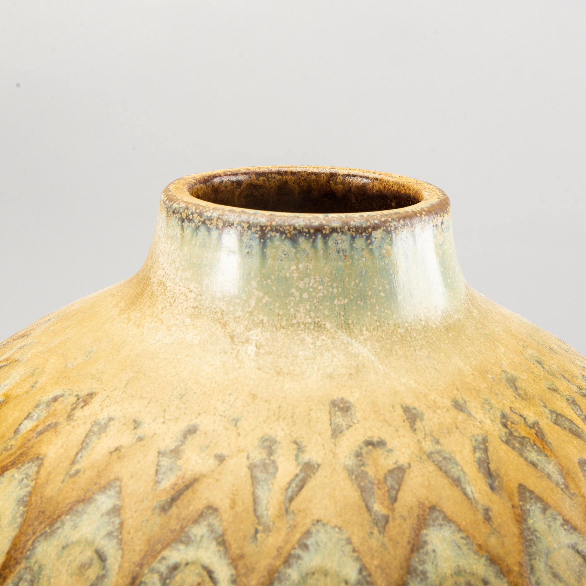 Arthur Andersson, Floor vases, stoneware, Vallåkra, sign AWA.