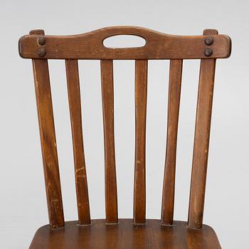 Nordiska Kompaniet, stolar, fyra stycken, "Hytte", 1940-tal.