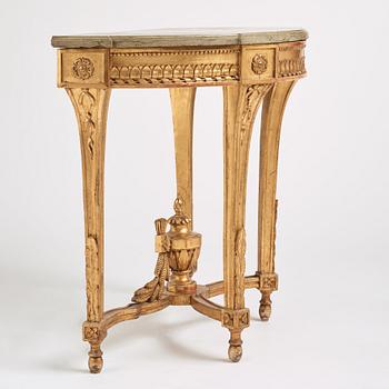 A Gustavian console table, Stockholm, second part of the 18th century.