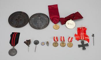 PARTI MEDALJER, 14 st, bl.a. Finland, Danmark 1900-tal.