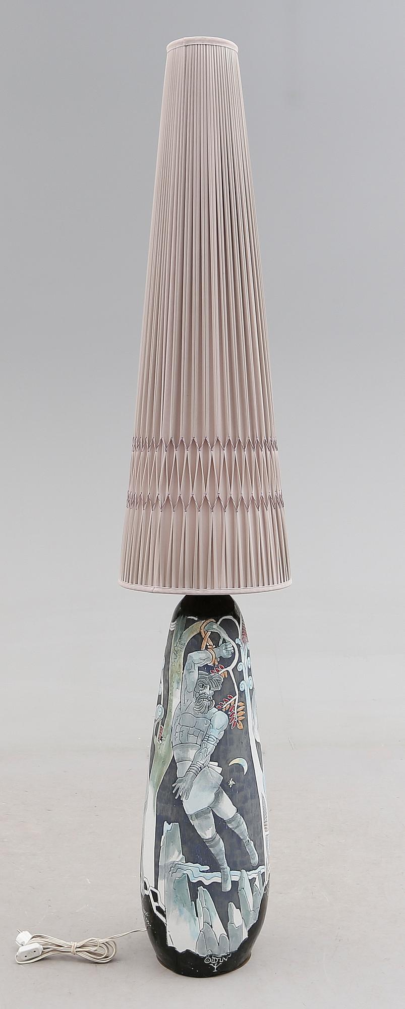 GOLVLAMPA, keramik, Marian Zawadzki, Tilgmans, 1959.