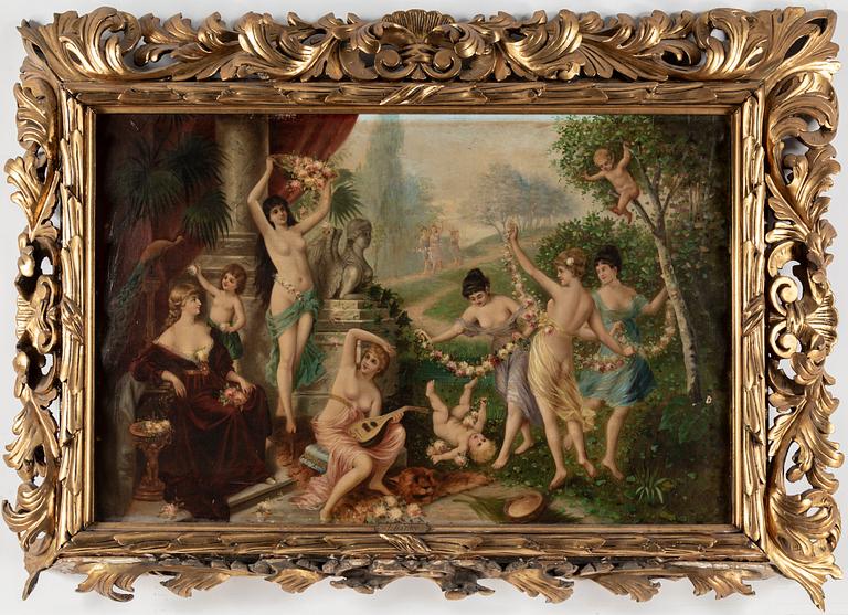 UNKNOWN ARTIST, around 1900. Oil on canvas, signed Baldy.