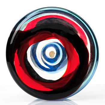 Fulvio Bianconi, a polychrome 'a Fasce di Colore' vase, Venini Murano Italy, 1950-1960s.