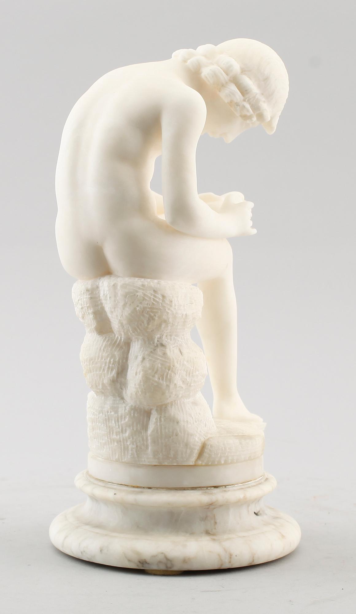 SKULPTUR, alabaster, 1900-talets första hälft.