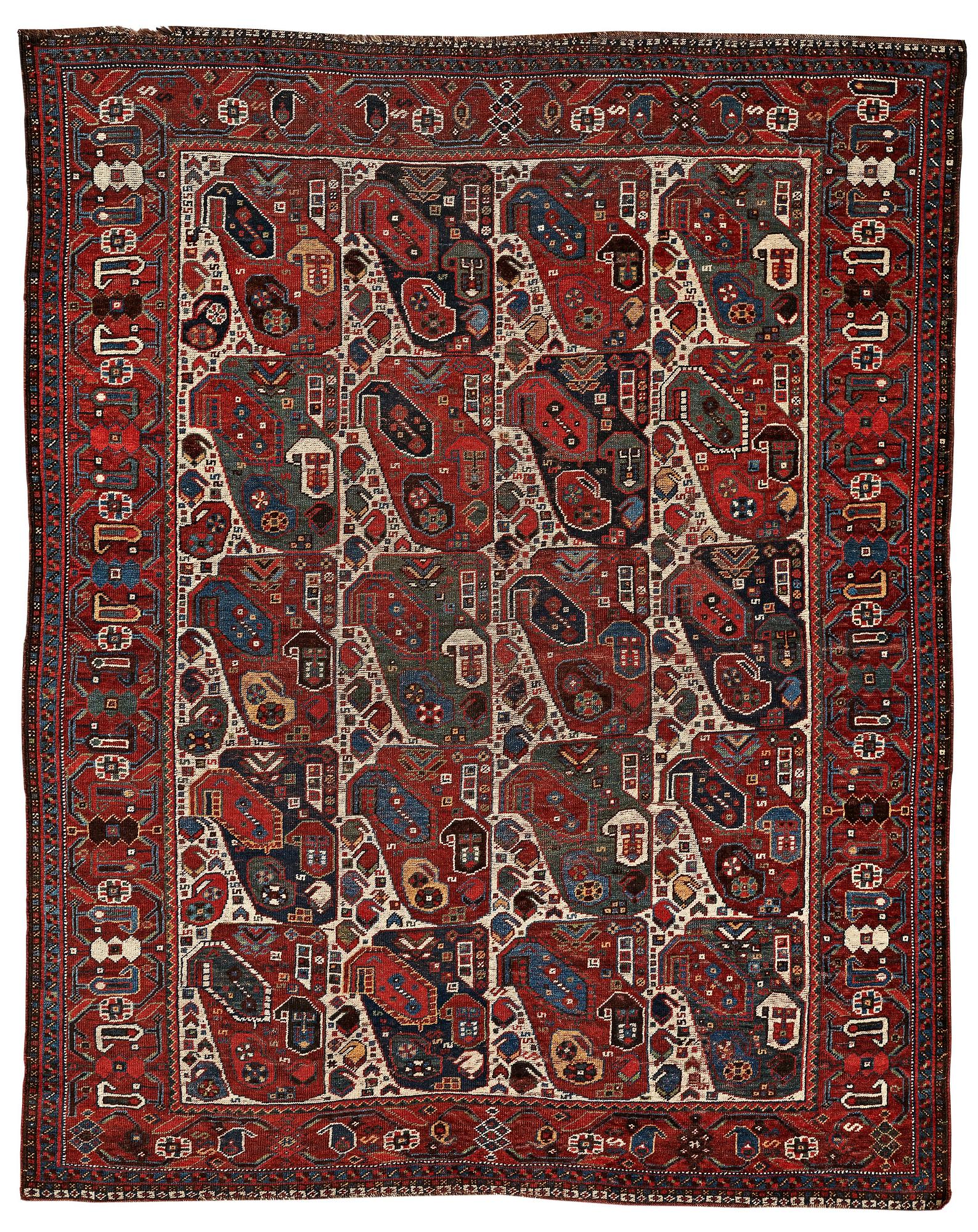 A RUG, antique/semi-antique Qashqai, "Mother-and-Child", ca 184,5 x 149 cm.