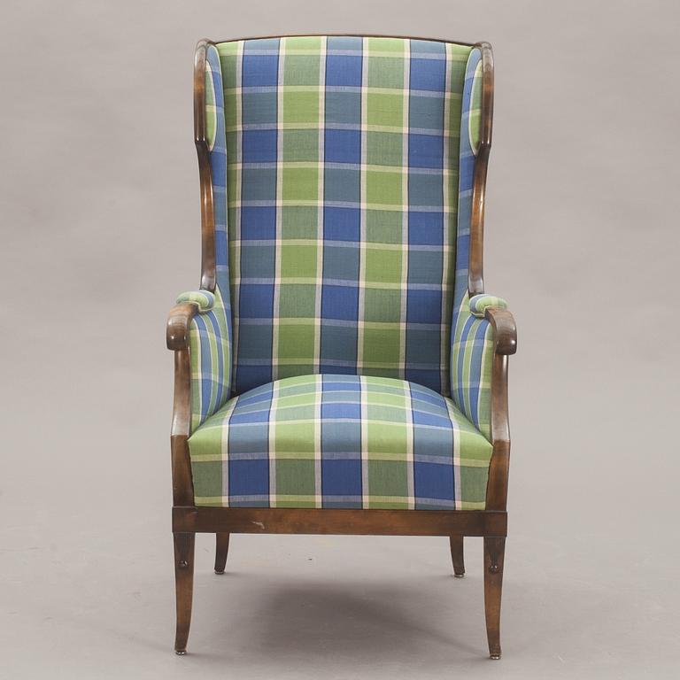 ÖRONLAPPSFÅTÖLJ, Nordiska Kompaniet, formgiven 1928.