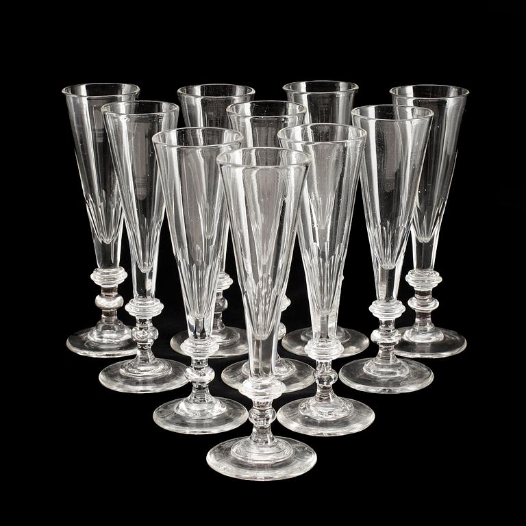 CHAMPAGNESTRUTAR, 10 st, 1800-tal.