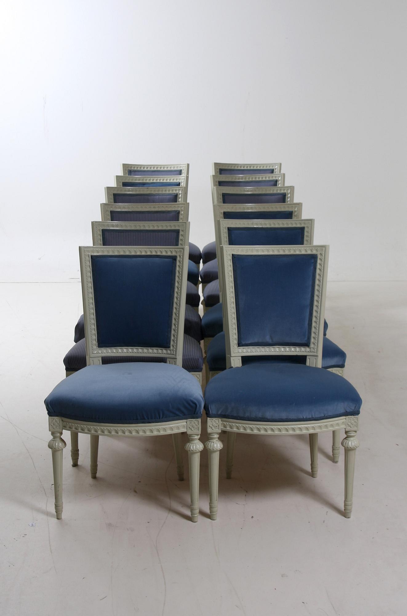 STOLAR, 12 st. Gustaviansk stil.