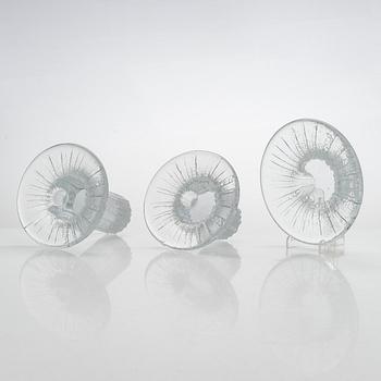 Timo Sarpaneva, ljusstakar, 8 st, "Bolero" 2661 Iittala. I produktion 1979-1983.