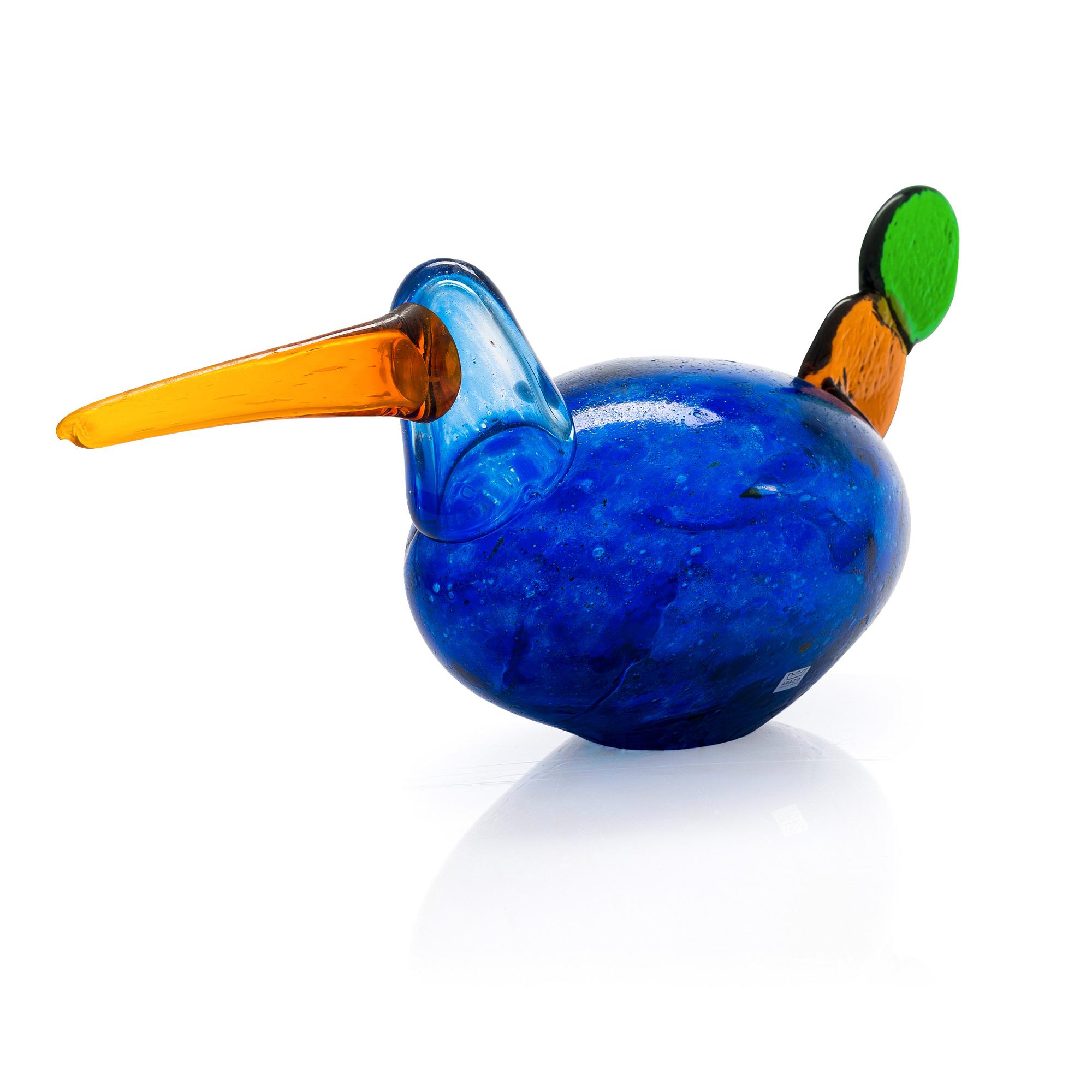 Oiva Toikka, A 'Kiikkuri' bird signed Oiva Toikka Nuutajärvi Notsjö.