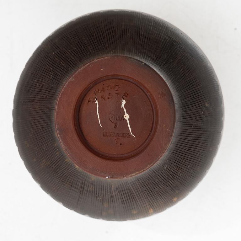 Wilhelm Kåge, a stoneware Farsta vase, Gustavsberg Studio, Sweden 1950.