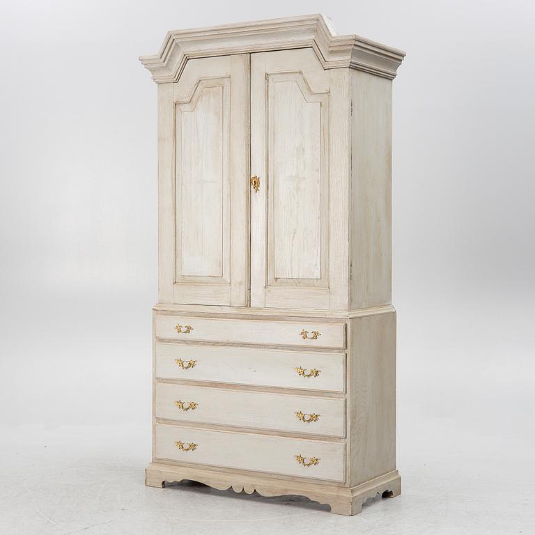 A late 19th two-part century cabinet.