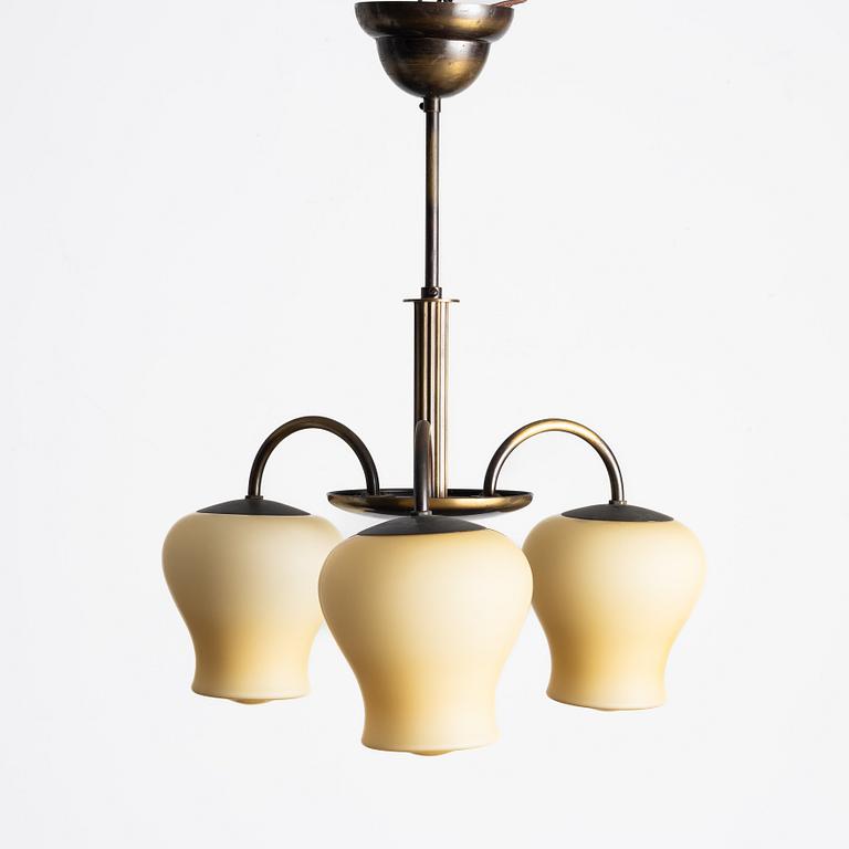 Ceiling lamp, model no. 780 Bröderna Malmström's Metal Goods Factory, 1940s.