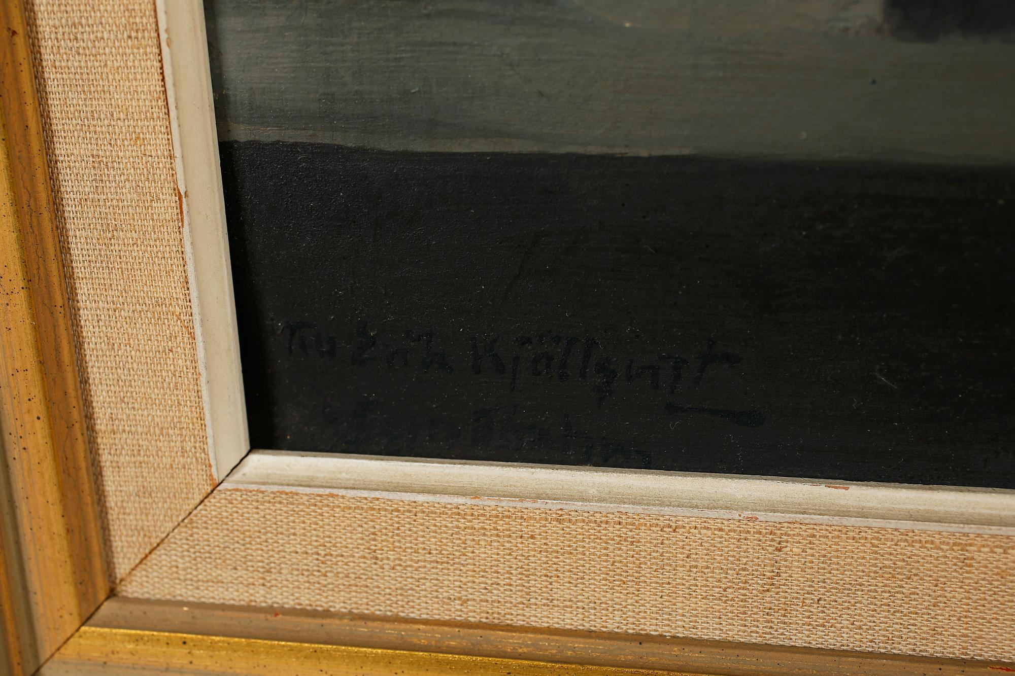 SIXTEN LUNDBOHM, oil on panel, signed.