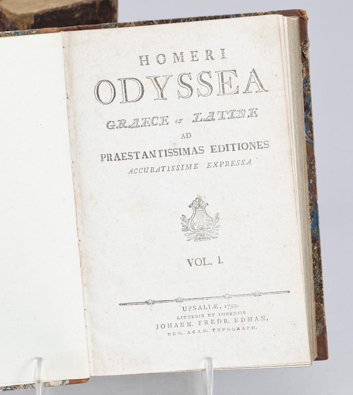 BOKPARTI, 5 delar, bla "Livre des Cantiques avec les piéces qui.." Stockholm 1700.