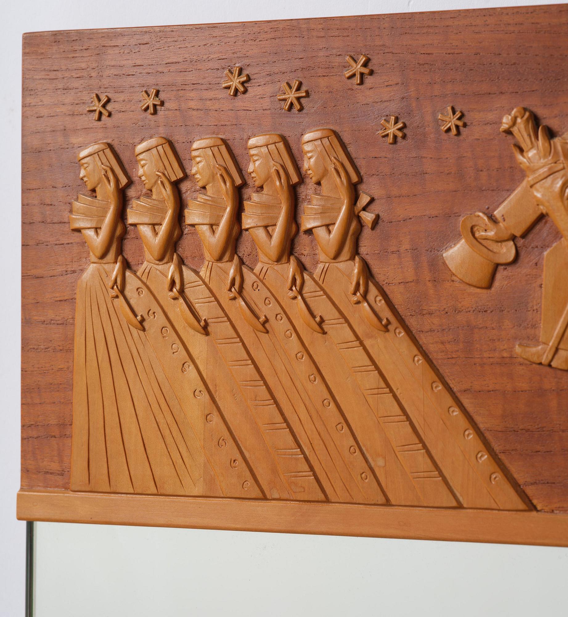 Ulla Fogelklou-Skogh, a wall mirror, cabinetmaker Gustav Bergsten, for the Stockholm Crafts Association, 1936.