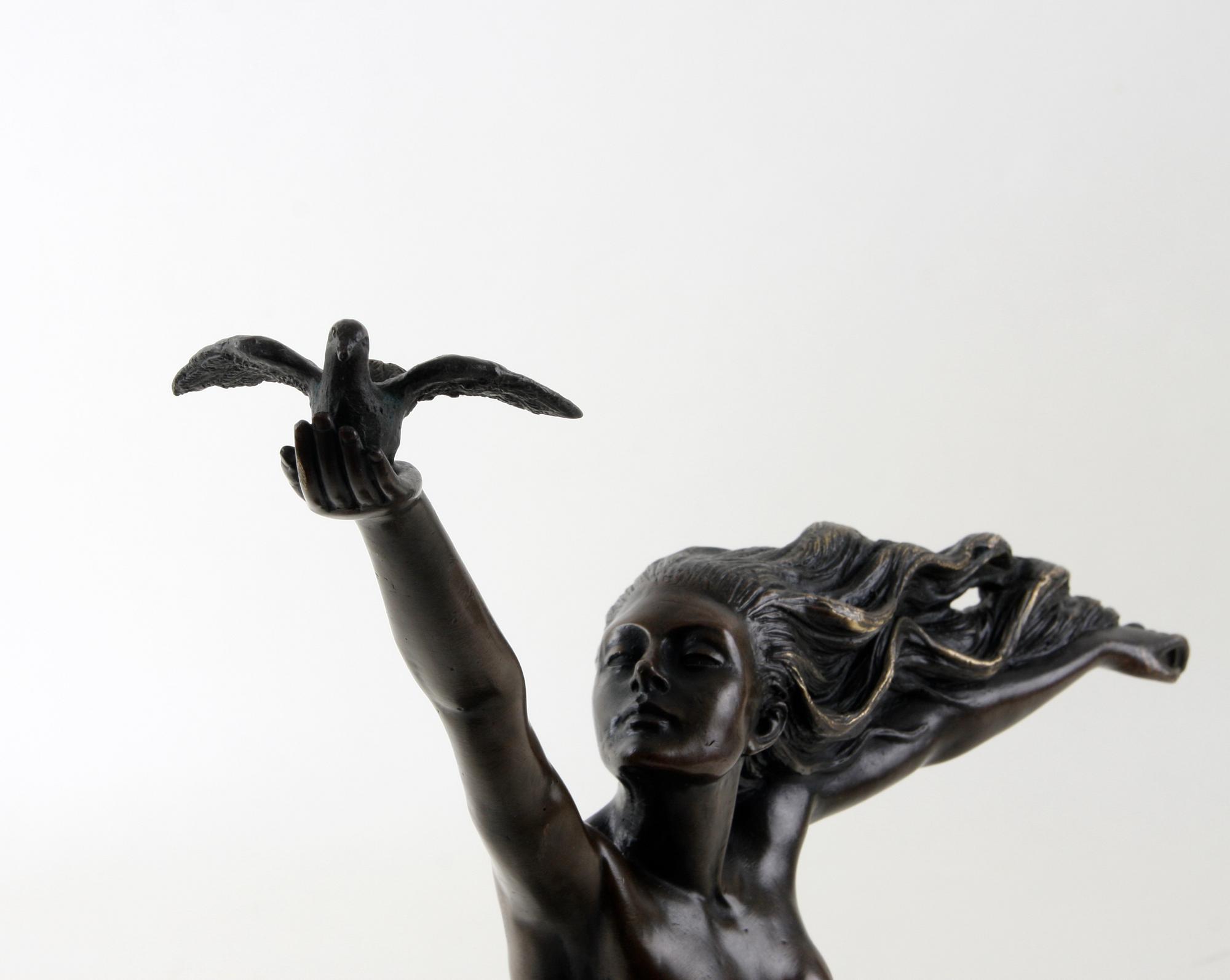 AMEDEO GENNARELLI, efter, skulptur, patinerad brons.