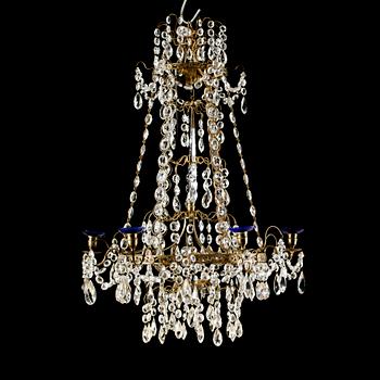LJUSKRONA, Hagamodell, gustaviansk stil, 1900-talets första hälft, höjd 85 cm.