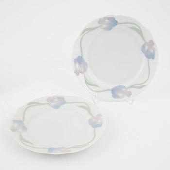 Alf Wallander, 6 + 3 small plates, Art Nouveau, early 20th century.