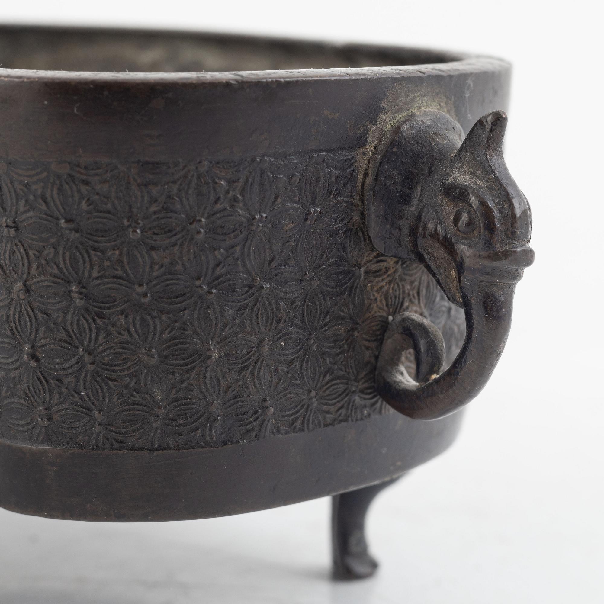 A bronze incense burner, China, Qingdynasty, 19th century.