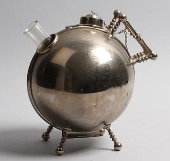 VÄRMEBEHÅLLARE, glas, metall, tidigt 1900-tal.