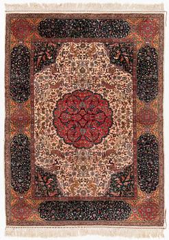 A semi-antique Lahore rug, north India, c 220 x 159 cm .