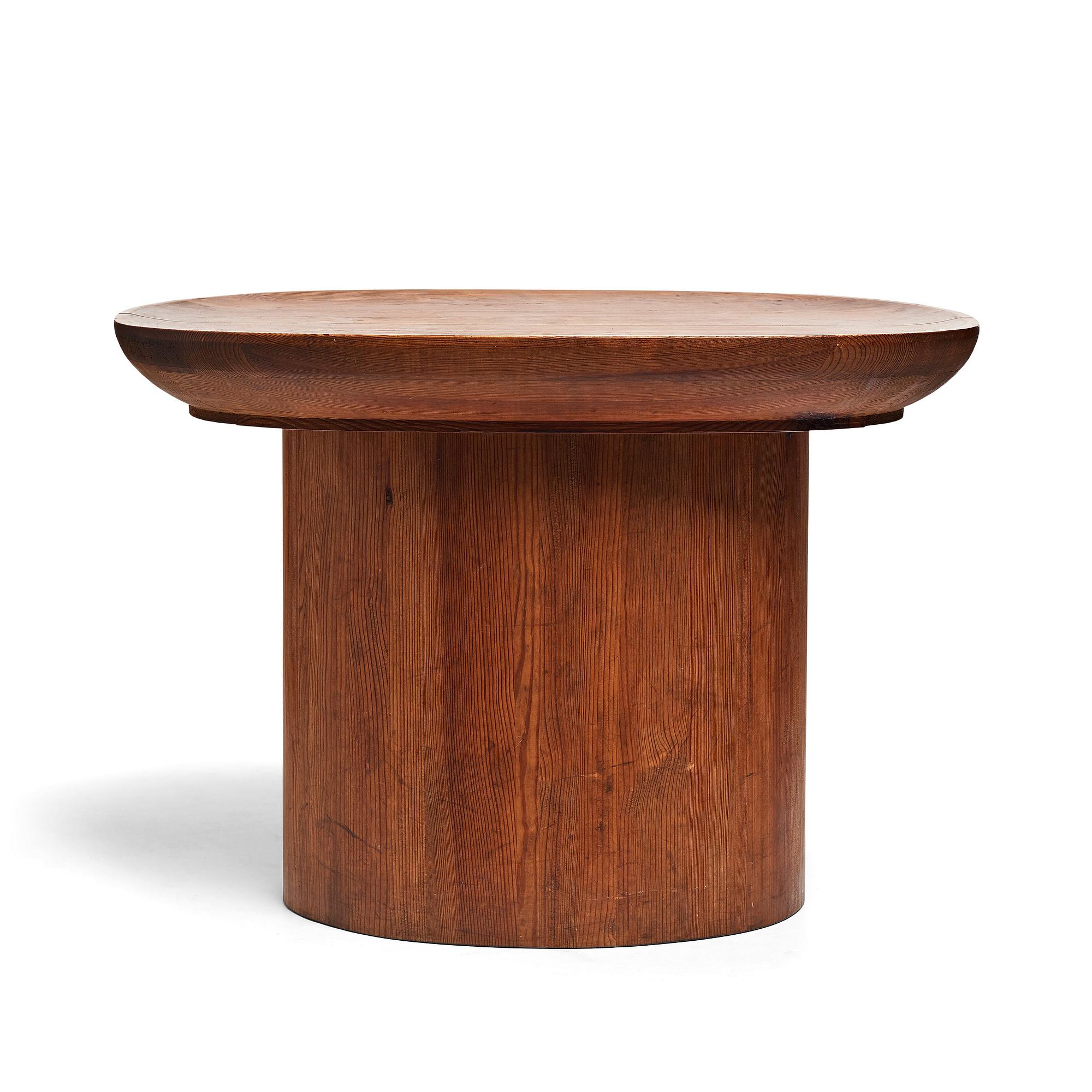 Axel Einar Hjorth, a stained pine "Utö" table, Nordiska Kompaniet, Sweden 1930's.