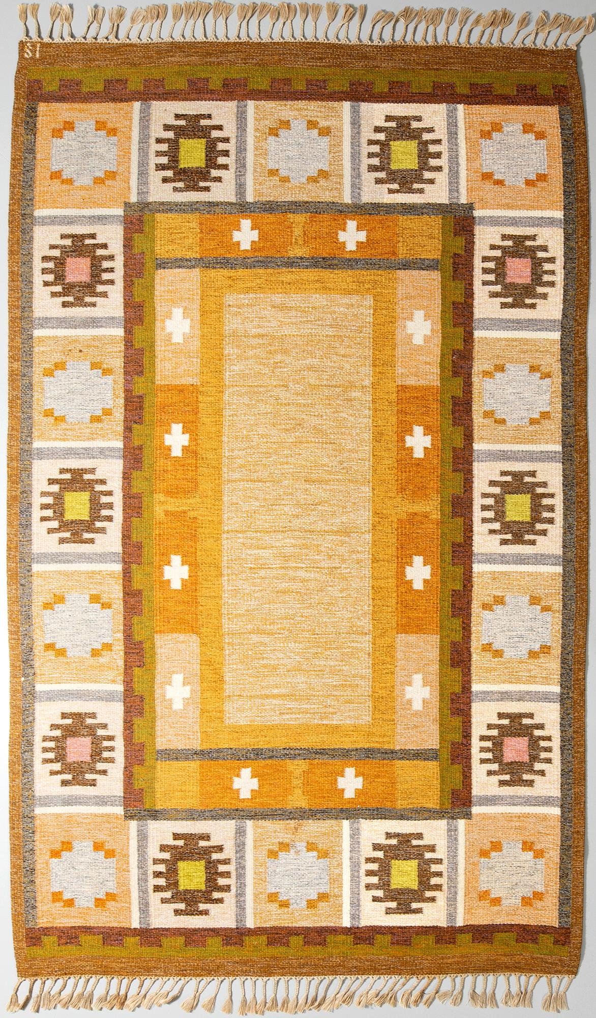 Ingegerd Silow, Rug, rölakan, “Båstad”, 300 x 200 cm.