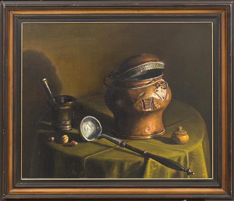 JOHNNY OPPENHEIMER, oil on canvas, signed,