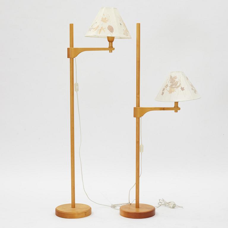 Carl Malmsten, a pair of 'Staken' floor lamps.