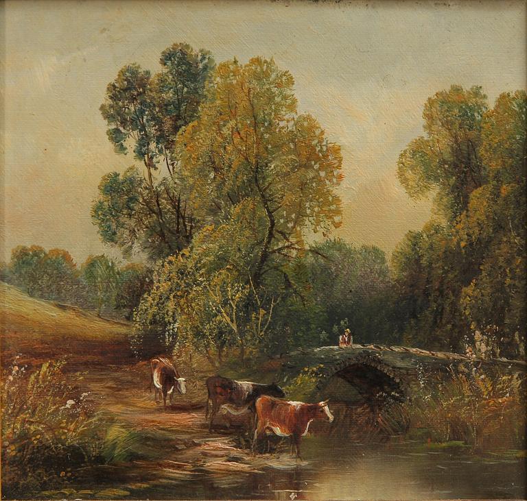 OKÄND KONSTNÄR, ett par. England, bär sign, 1800-talets slut.
