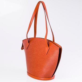 LOUIS VUITTON Brown EPI LEATHER SAINT JACQUES GM TOTE BAG.