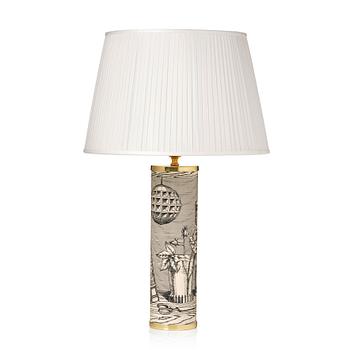 Piero Fornasetti, a 'Libri' table lamp, Fornasetti, Milan, Italy 2020.