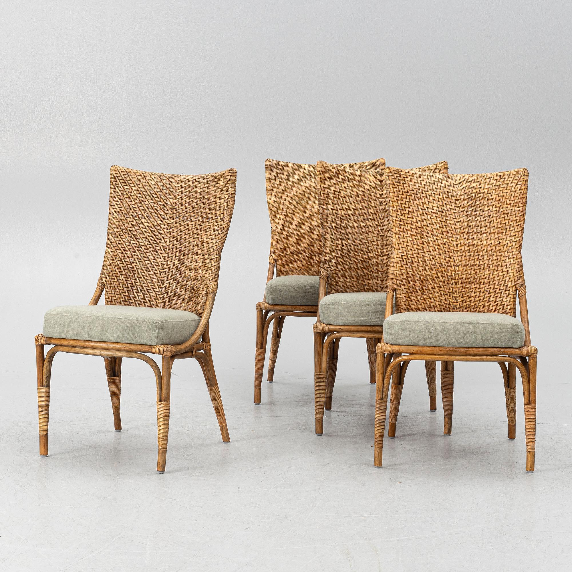 A set of 4 dining chairs. "Melody", Sika Design.