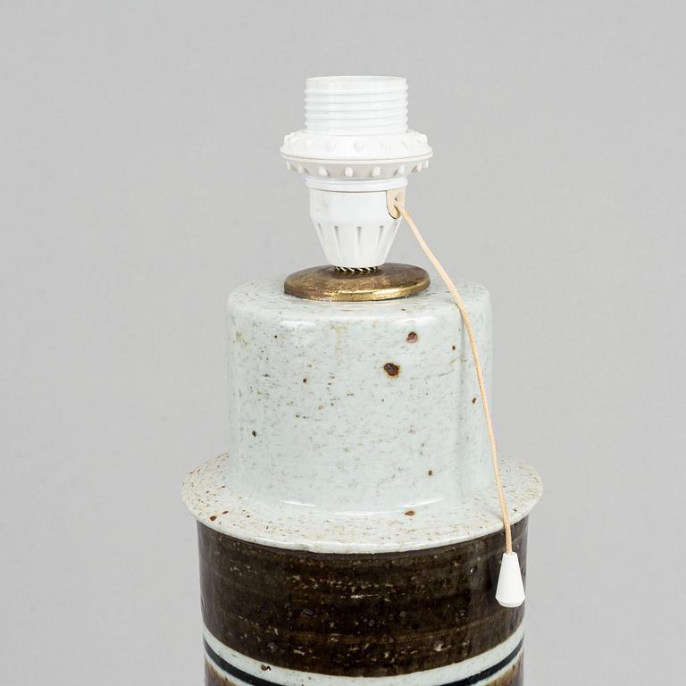 Inger Persson, a late 20th century stoneware, floor lamp for Rörstrand Ateljé, SWeden.