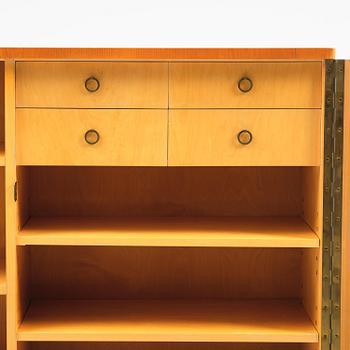 Nordiska Kompaniet, an elm veneered cabinet, Sweden, 1930s-40s.