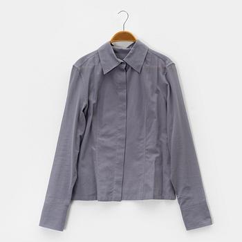 Gucci, A grey cotton blouse, size 42.