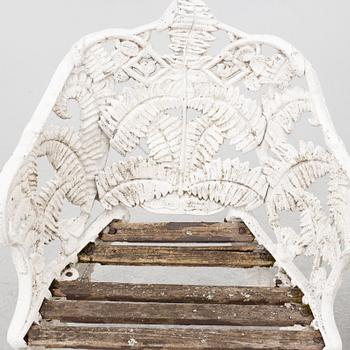 Trädgårdsfåtöljer, ett par, "Ormbunke", 1900-tal.