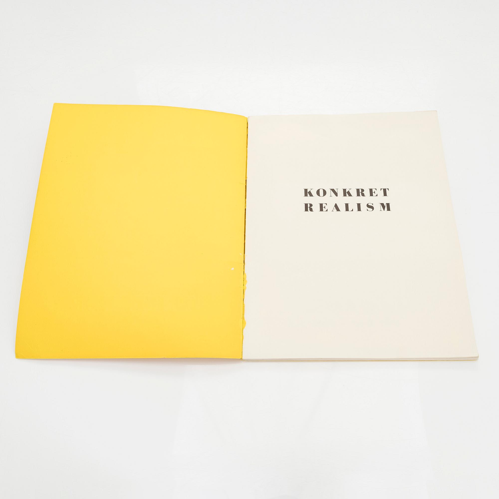 Utställningskatalog, "Konkret Realism, Baertling, Jacobsen, Mortensen", Liljevalchs Konsthall, Stockholm, 1956.