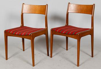 STOLAR, 6 st, Westergaards Möbelfabrik Silkeborg, Danmark, 1960-tal.