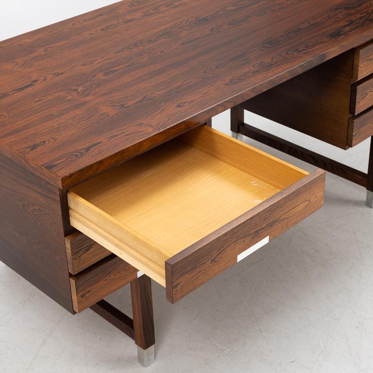 Kai Kristiansen, a rosewood writing table for Feldballe, Denmark, 1960s/70s.