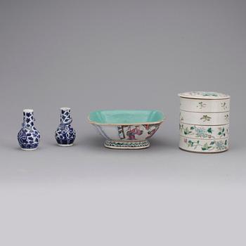 PARTI PORSLIN, 4 delar. Kina. 1800/1900-tal.