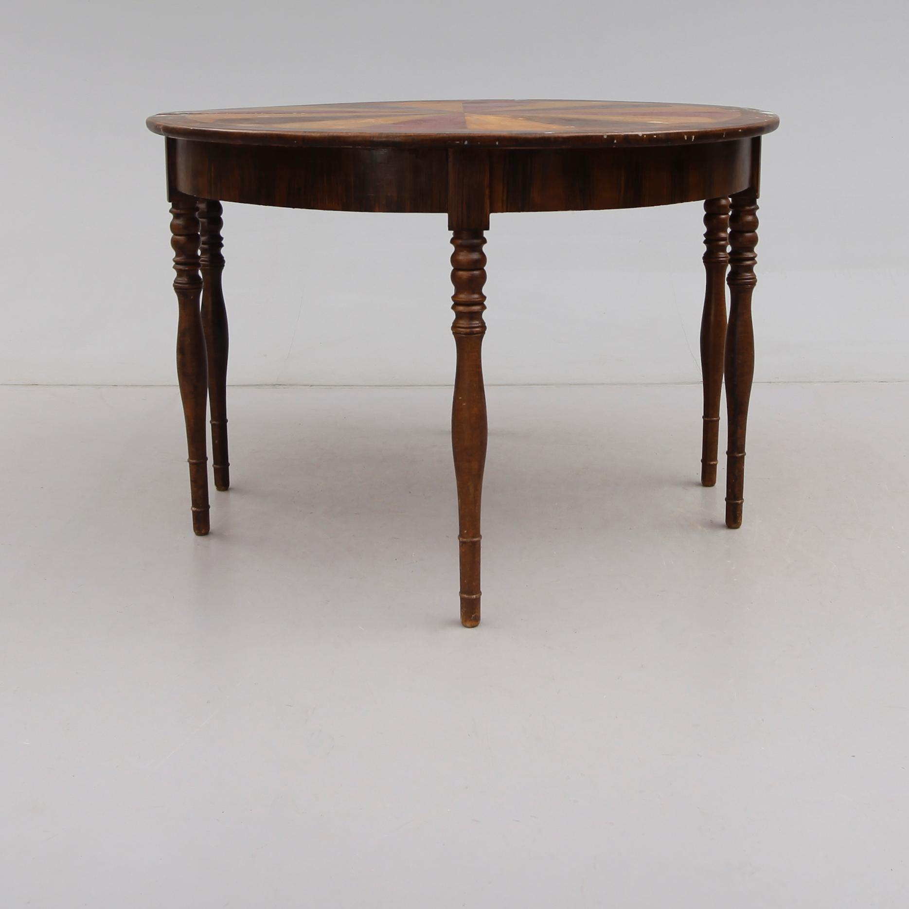BORD, tudelat, 1800-talets andra hälft.