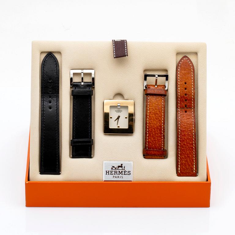 Hermès, Belt, wristwatch, 26 x 30 mm.