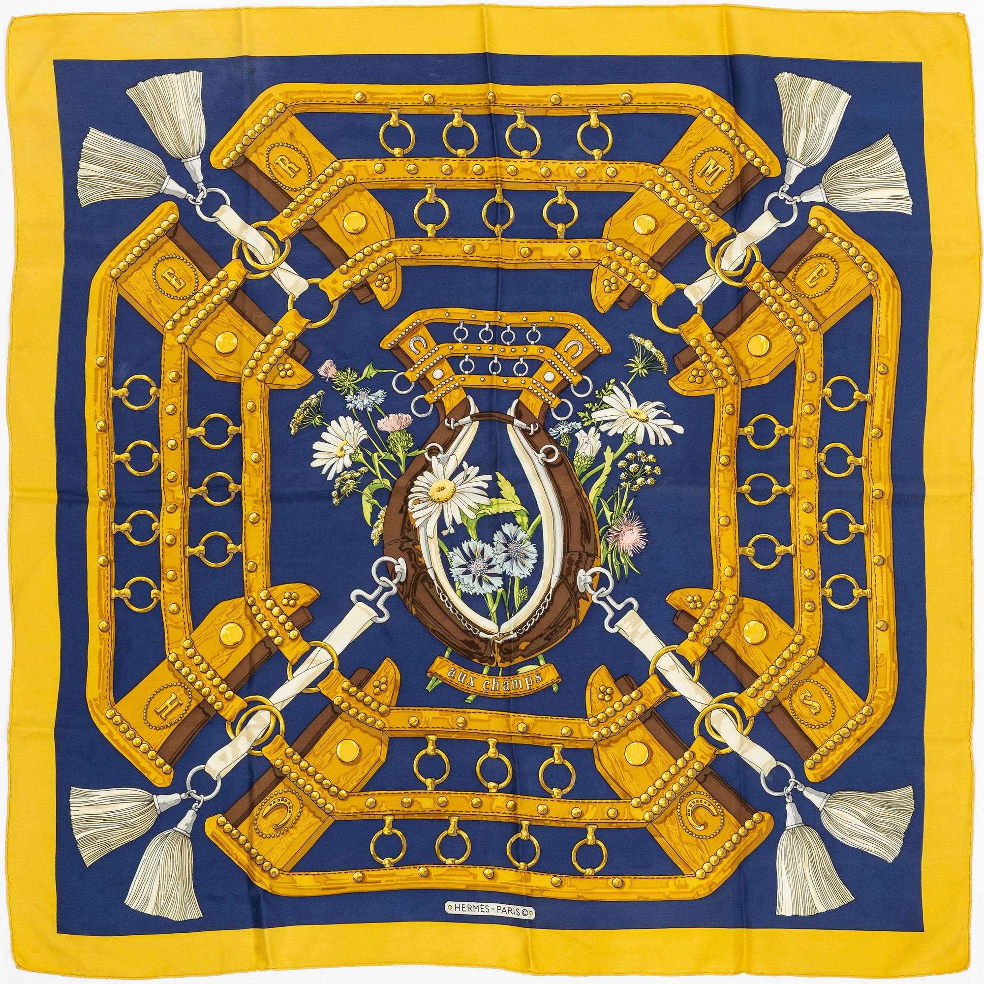 Hermès, scarf, "Aux Champs".