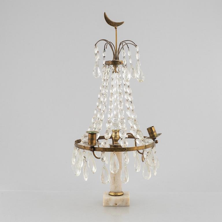 Bordslyster, 1800-tal. Sengustaviansk stil.