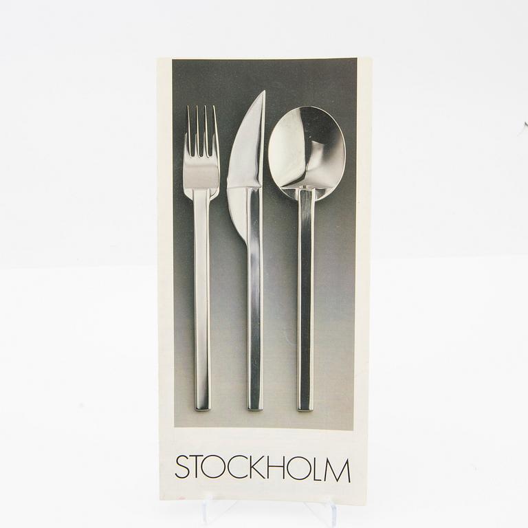 Hélène Backlund, cutlery, 72 pcs "Stockholm" for Boda Nova, 1980s/90s.