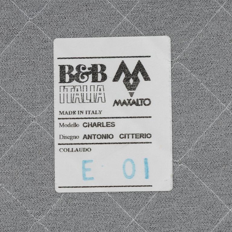 Antonio Citterio, hörnsoffa, 2 delar,"Charles", B&B Italia Maxalto.
