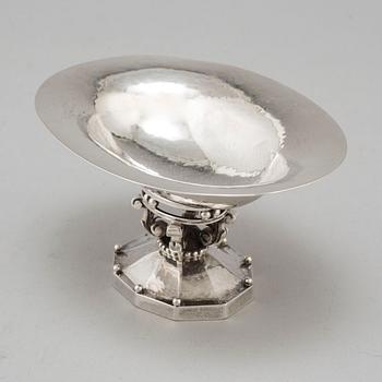 JOHAN ROHDE, skål på fot, silver, Georg Jensen, Köpenhamn, Danmark, 1918.