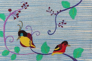 Six cushion covers, hand-embroidered Kelim, c. 40 x 60 cm.